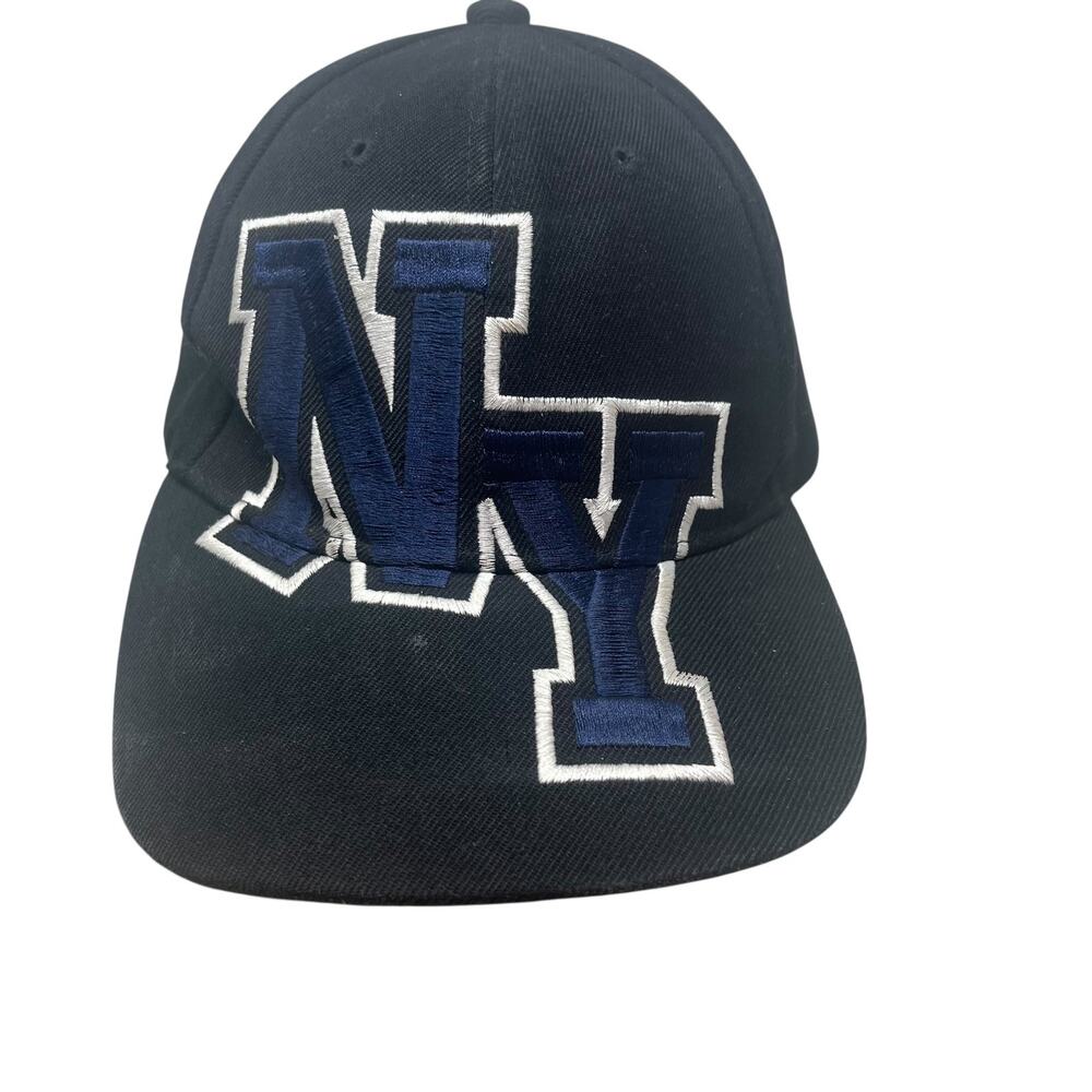 NY Logo Baseball Hat Black Blue Adjustable Cap NYC